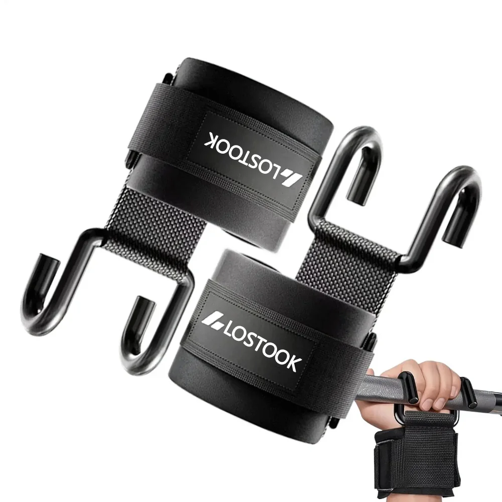 Rugged Sport Strap - 1/2個入り プルアップアシストフック フィットネスリストストラップ - ウェイトリフティング、プルアップ、筋力トレーニングに最適、滑り防止に役立ちます。