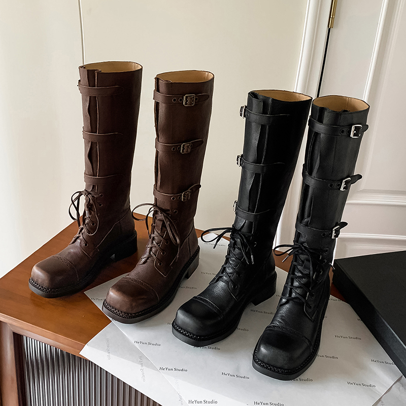 Arden Furtado レディース 本革 ニーハイブーツ - Leather Classic Strap のレビューと価格