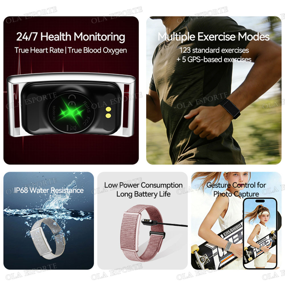 新しいスクリーンなしスマートウォッチ男性アウトドアスポーツフ - Smartwatch X12 のレビューと価格
