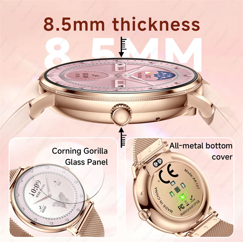 2026年最新モデル、女性向けスマートウォッチ。390×39 - Smartwatch Custom のレビューと価格