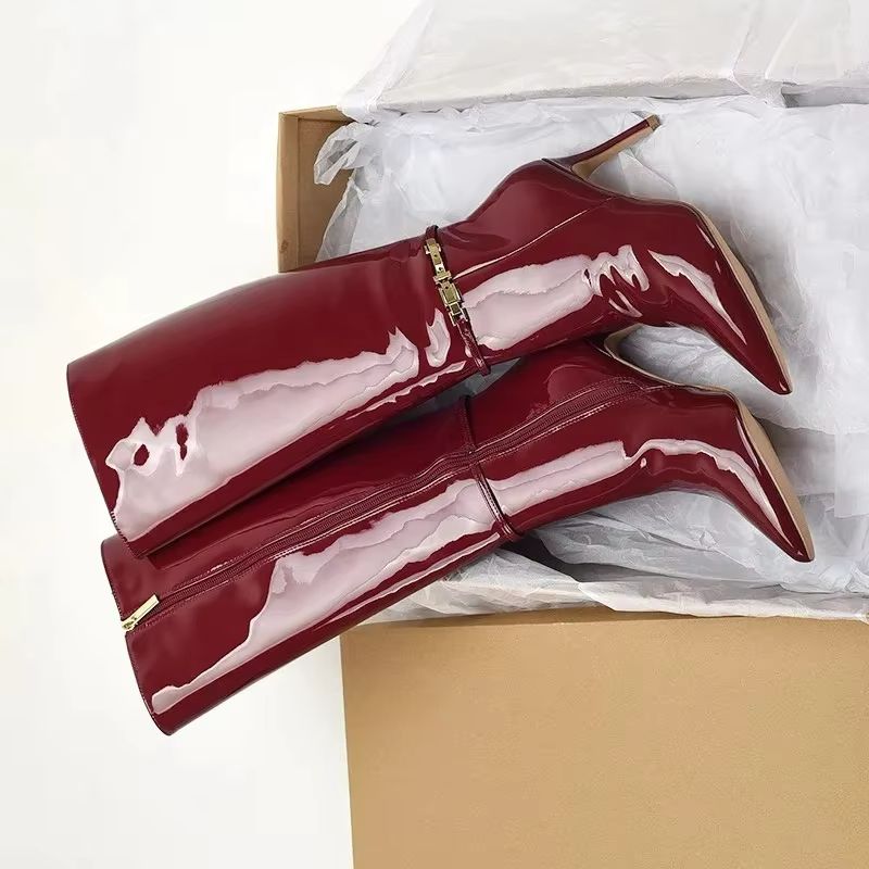 ポインテッドトゥ スティレット ハイヒール ベルトバックル  - Leather Classic Strap のレビューと価格