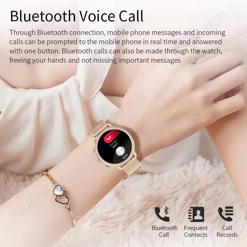エレガントなレディーススマートウォッチ、Bluetooth通 - Smartwatch X12 のレビューと価格